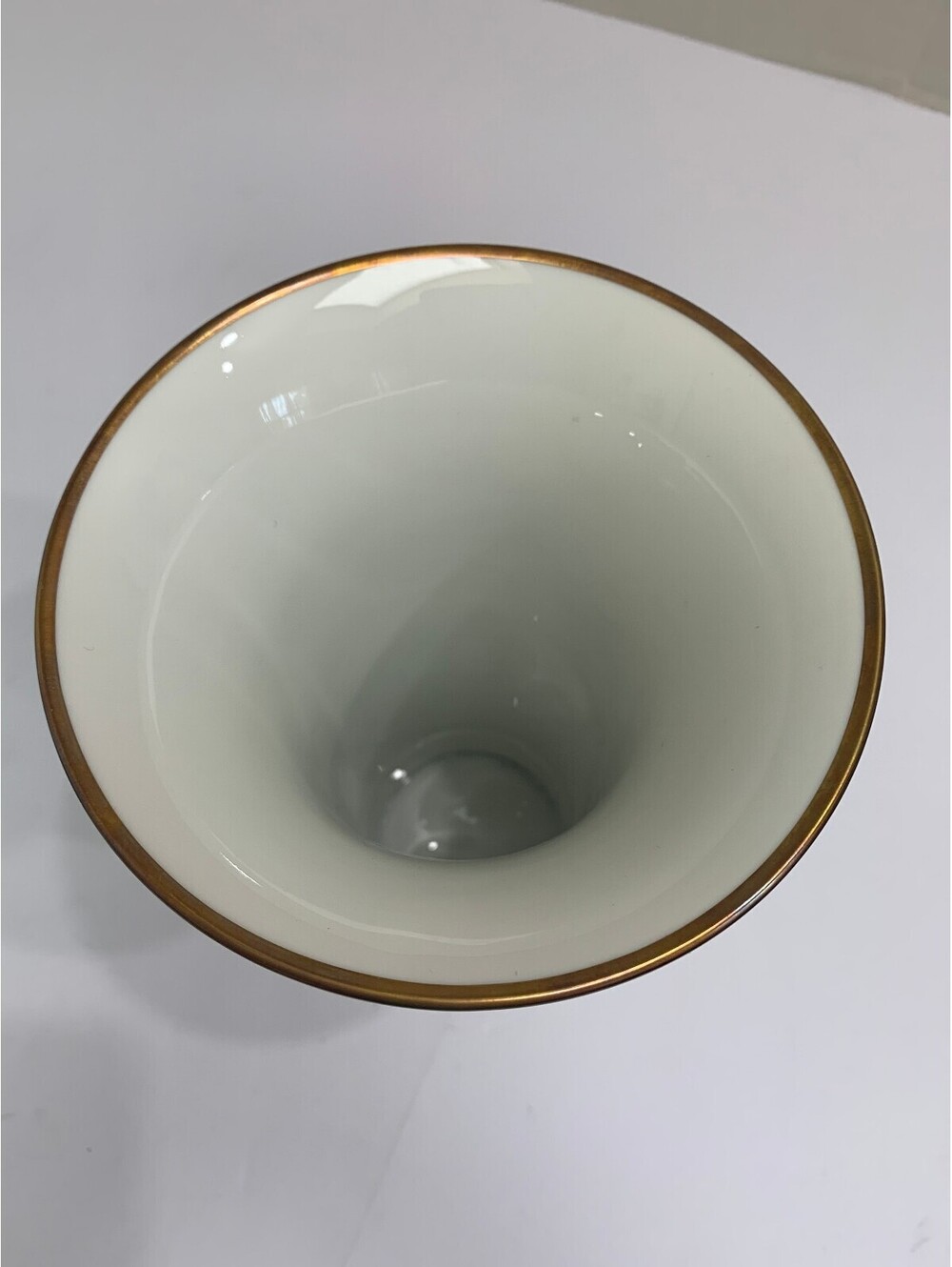 Vintage Kaiser Porzellan West Germany Rose Vase Dec 730 Gold Trim Original Box